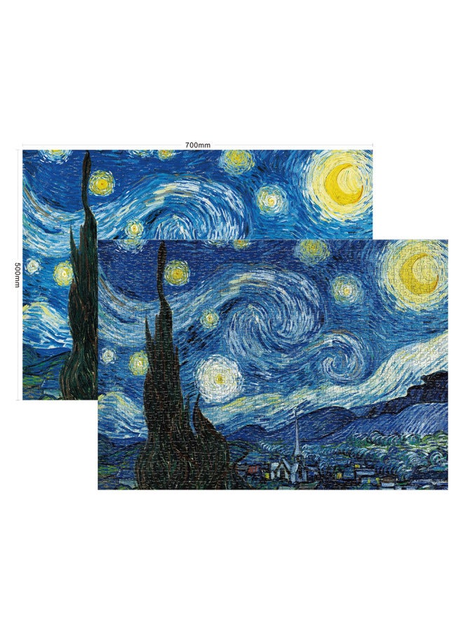 Puzzle 1000 Pieces Adult High Difficulty Decompression Children's Intelligence Toys Oil Painting Cartoon Paper Puzzle Wholesale-Color:Sunflower 83-103 - Image 4